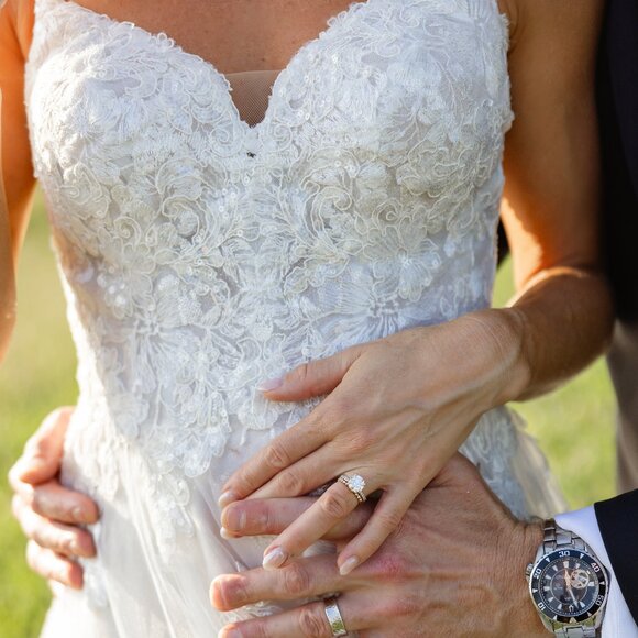 Stella York, Hazel Wedding Dress 6886, Size 6 - altered to 4, Color IV/MC-PL - Picture 5 of 15